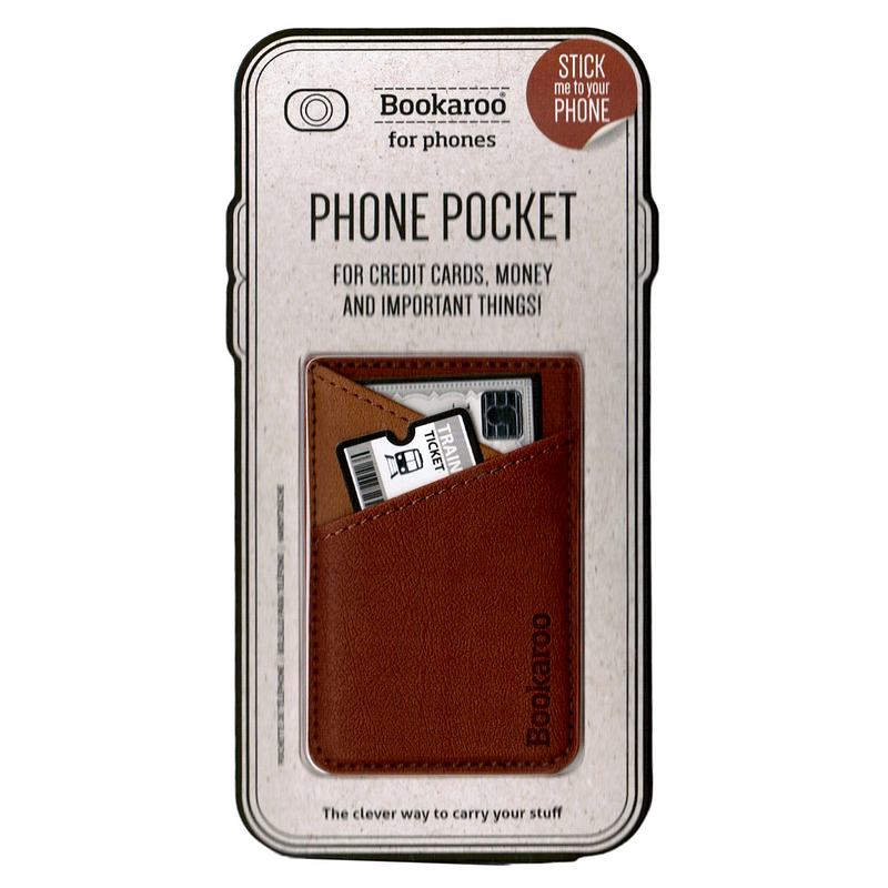 Bookaroo Phone Pocket Brown 40502 front