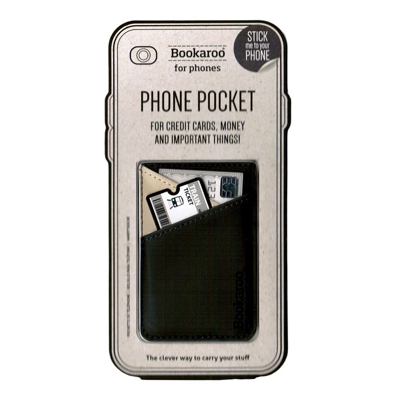 Bookaroo Phone Pocket Charcoal 40533 front