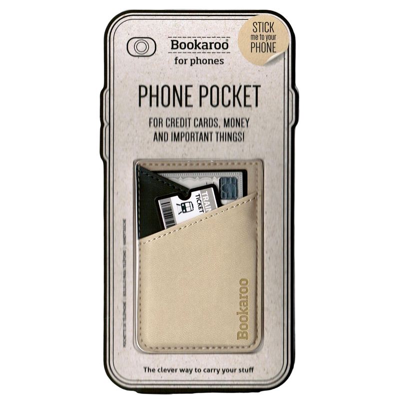 Bookaroo Phone Pocket Cream 40534 front