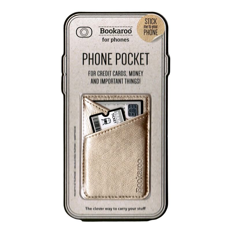 Bookaroo Phone Pocket Gold 40523 front