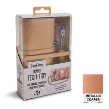Bookaroo Travel Tech Tidy metallic copper