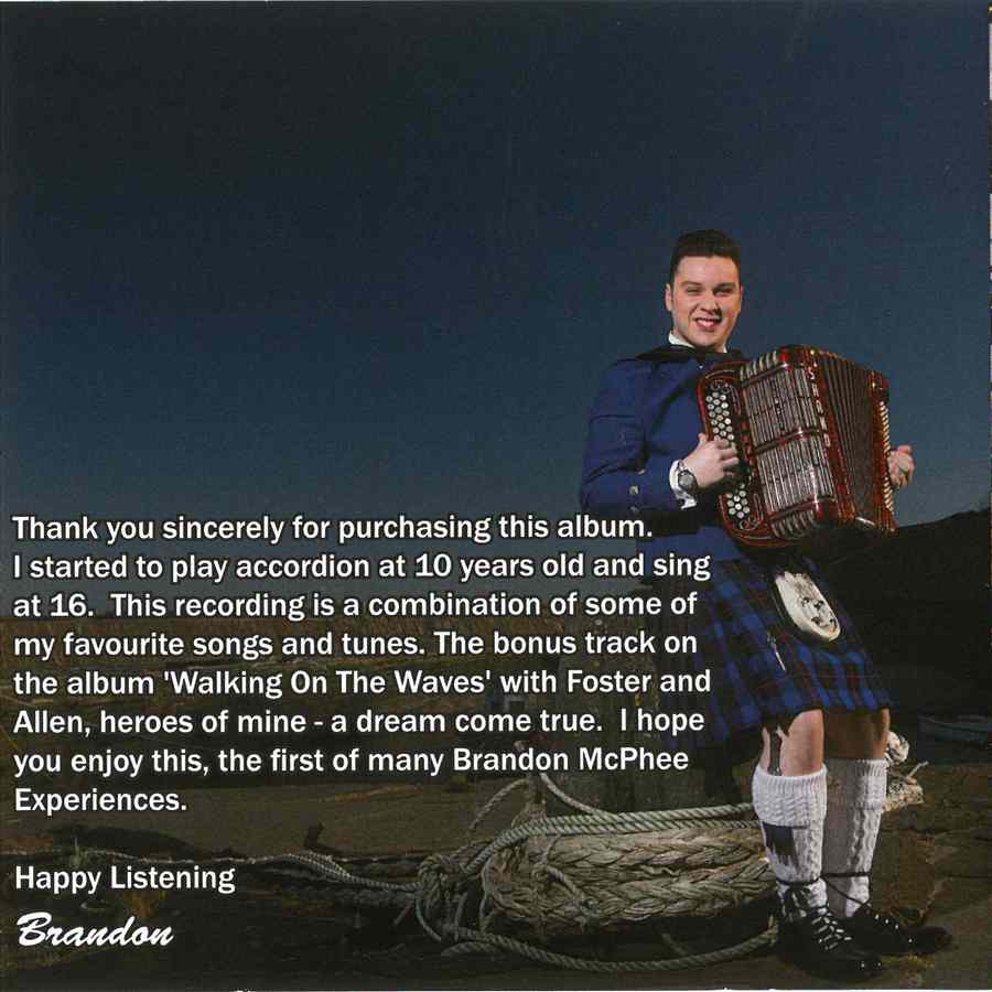 Brandon McPhee - The Brandon McPhee Experience CDPAN050 back