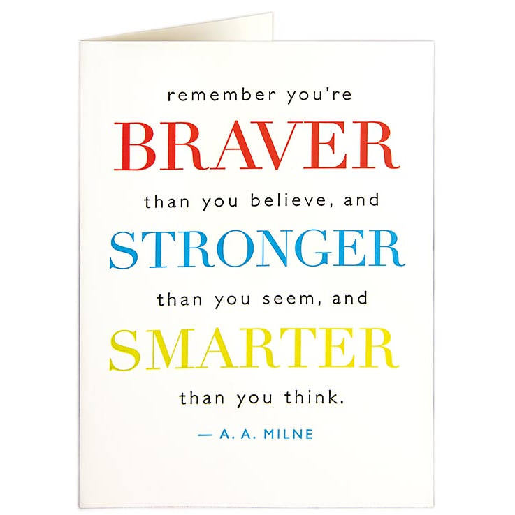 Braver Stronger Smarter Card QP305