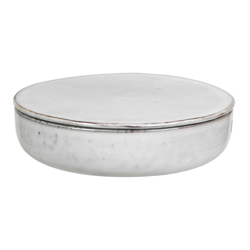 Broste Copenhagen Nordic Sand Stoneware Bowl With Lid 14533138 front