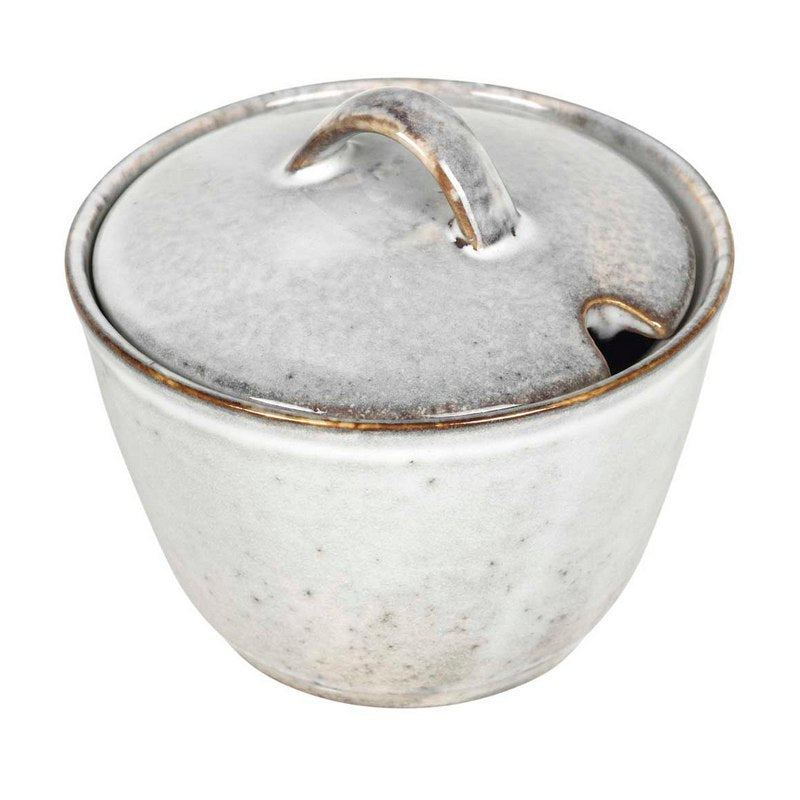 Broste Copenhagen Nordic Sand Stoneware Sugar Bowl 14533280 top