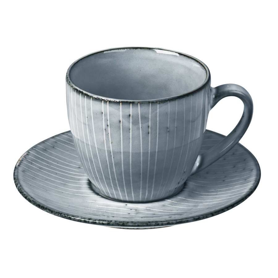 Broste Copenhagen Nordic Sea Stoneware Cup & Saucer