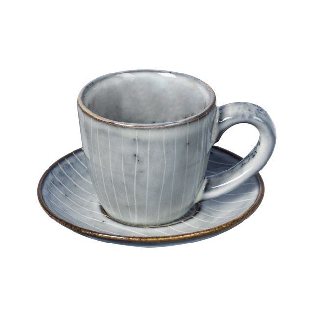 Broste Copenhagen Nordic Sea Stoneware Espresso Cup & Saucer 14533456 main