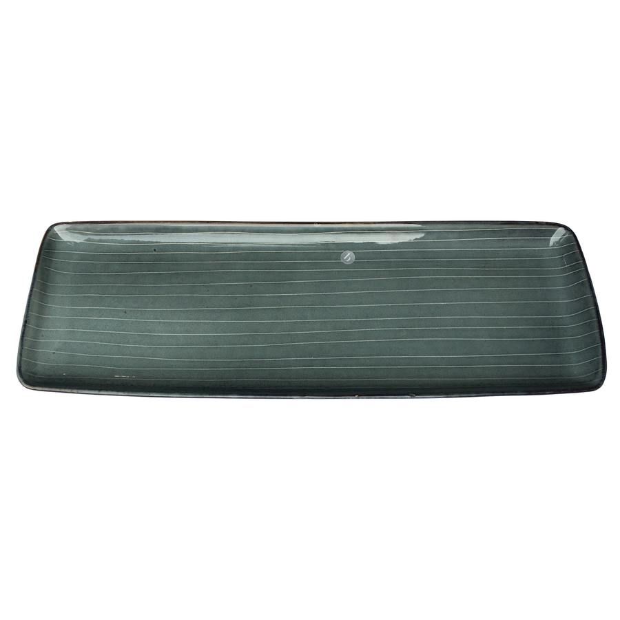 Broste Copenhagen Nordic Sea Stoneware Rectangular Plate angle