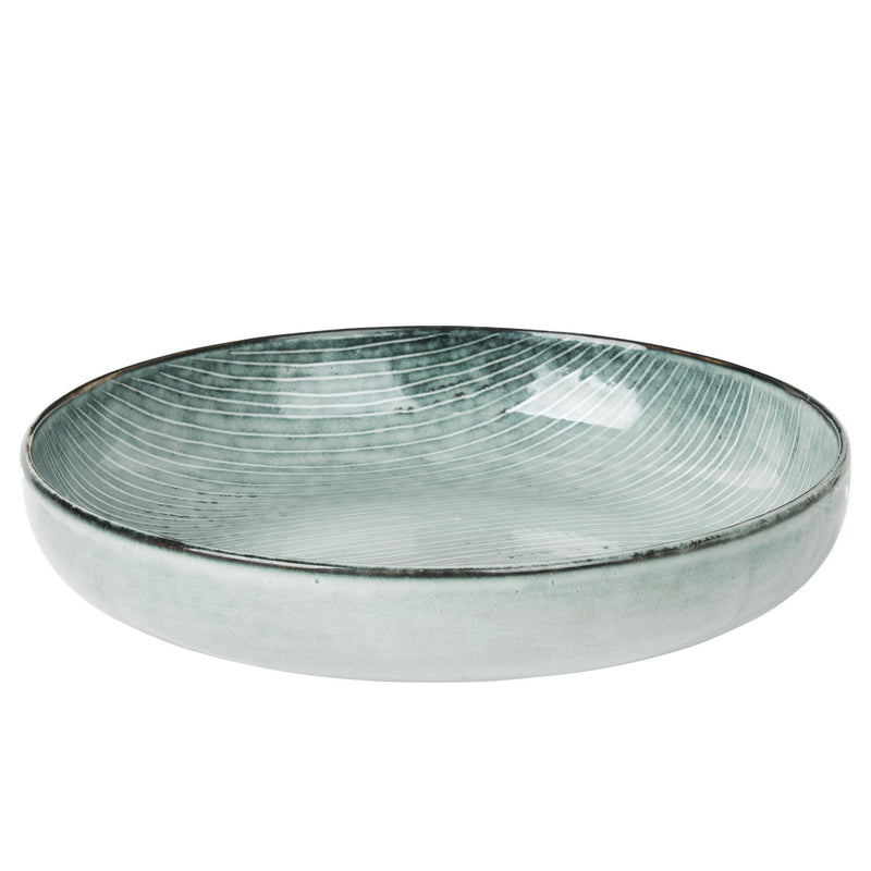 Broste Copenhagen Nordic Sea Stoneware Shallow Bowl