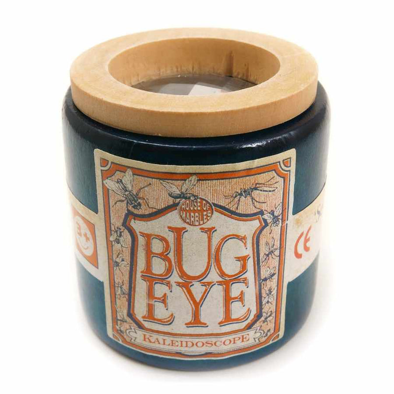 Bug Eye Wooden Kaleidoscope 220016 blue