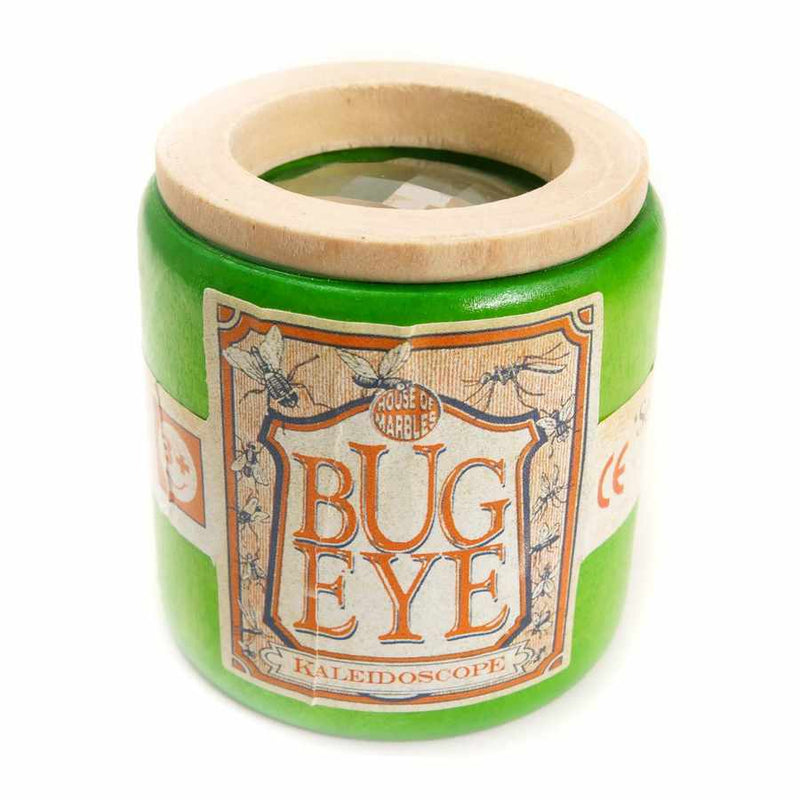 Bug Eye Wooden Kaleidoscope 220016 green