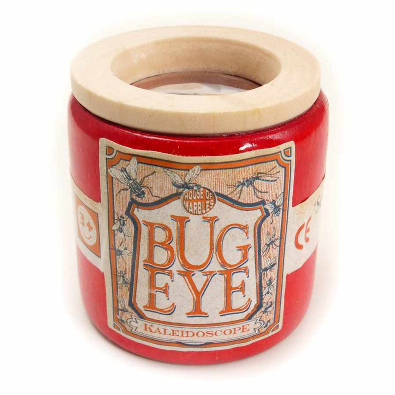 Bug Eye Wooden Kaleidoscope 220016  red