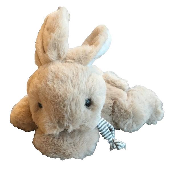 Bukowski Brown Toy Rabbit with scarf Buster side
