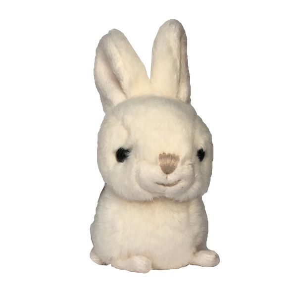 Bukowski White Toy Rabbit Baby Zeus front