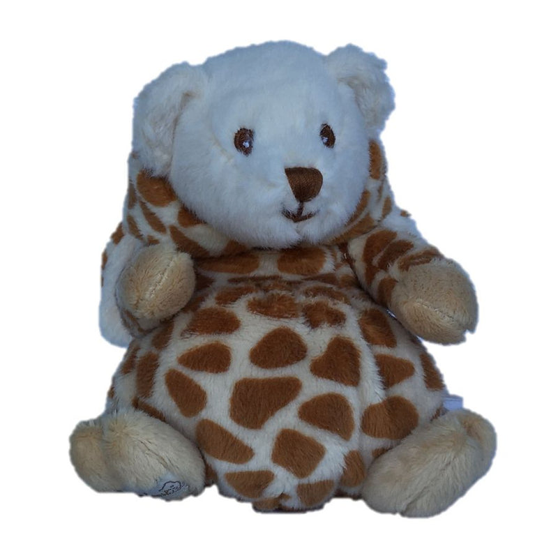 Bukowski Soft Toy Ziggy Bear Giraffe hood down