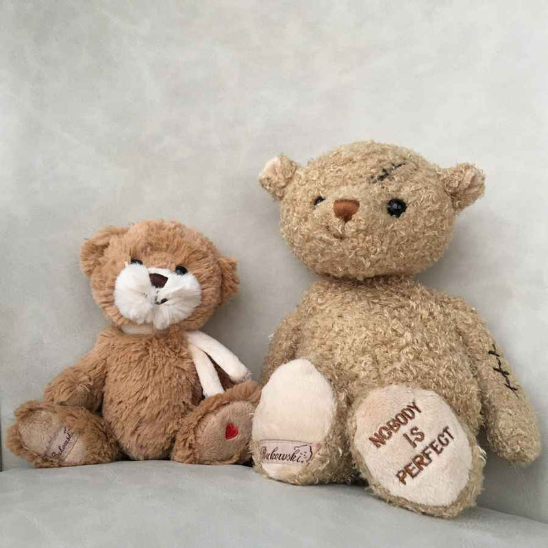 Bukowski Soft Toys Lovely Lilla Teddy Bear with Nobody's Perfect teddy