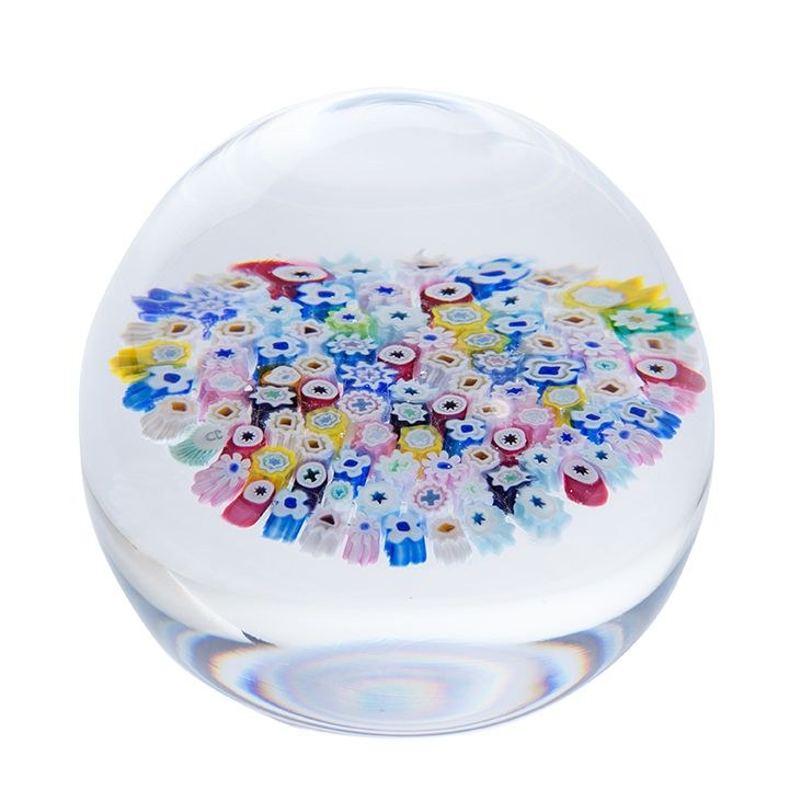 Caithness Glass Millefiori Garden Paperweight U17131 side