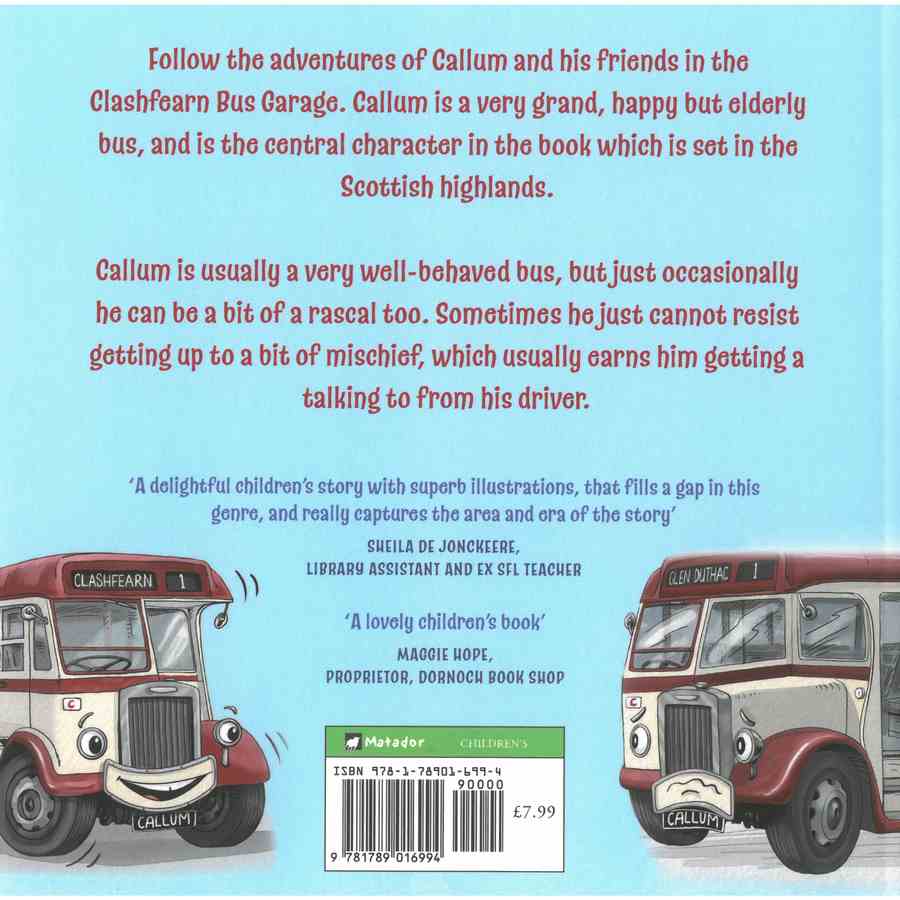 Callum The Clashfearn Bus back cover