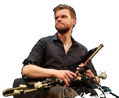 Calum Stewart playing Uilleann pipes