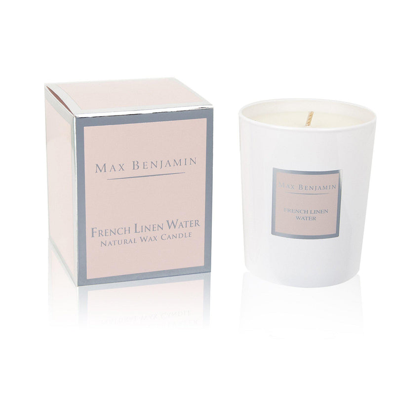 Max Benjamin Candle in Gift Box - French Linen Water 