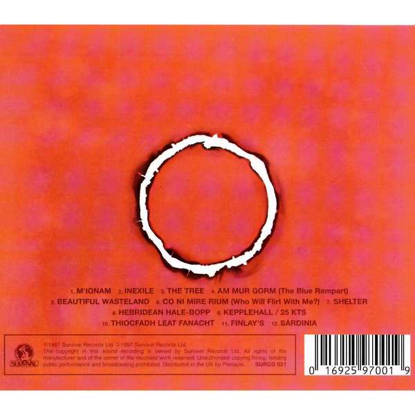 Capercaillie - Beautiful Wasteland - CD cover back
