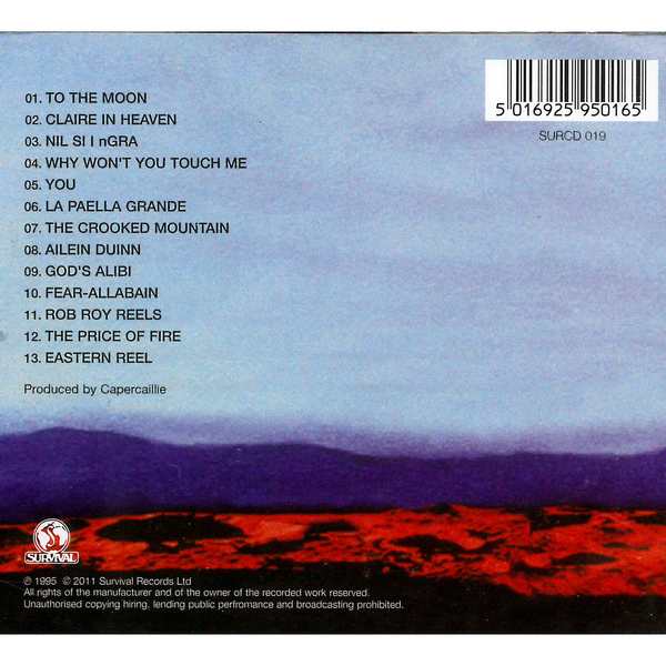 Capercaillie - To The Moon - Cd Cover back
