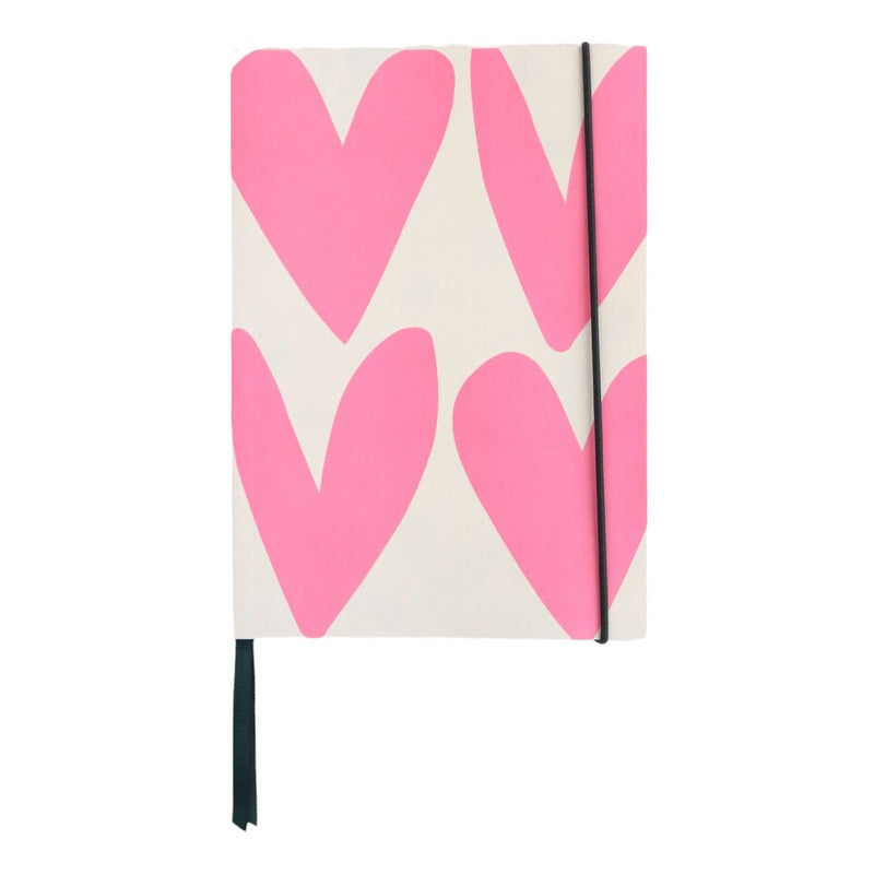 Caroline Gardner A5 Notebook Pink Hearts AFN118