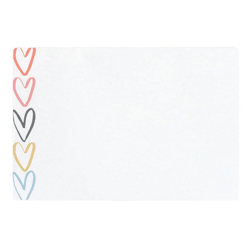 Caroline Gardner Desk Pad Multi Outline Hearts DSK105 front