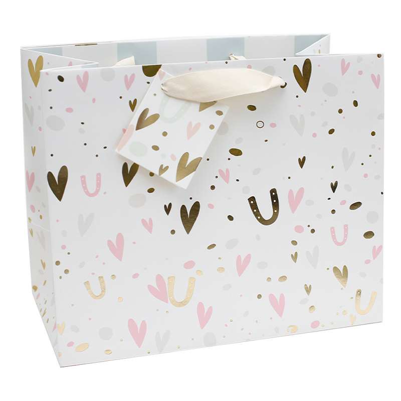 Caroline Gardner Gold Wedding Landscape Gift Bag GBL700 front