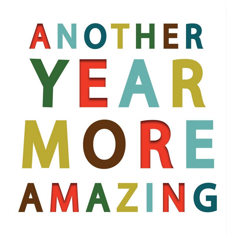 Caroline Gardner Greetings Card Another Year More Amazing PUN007 front