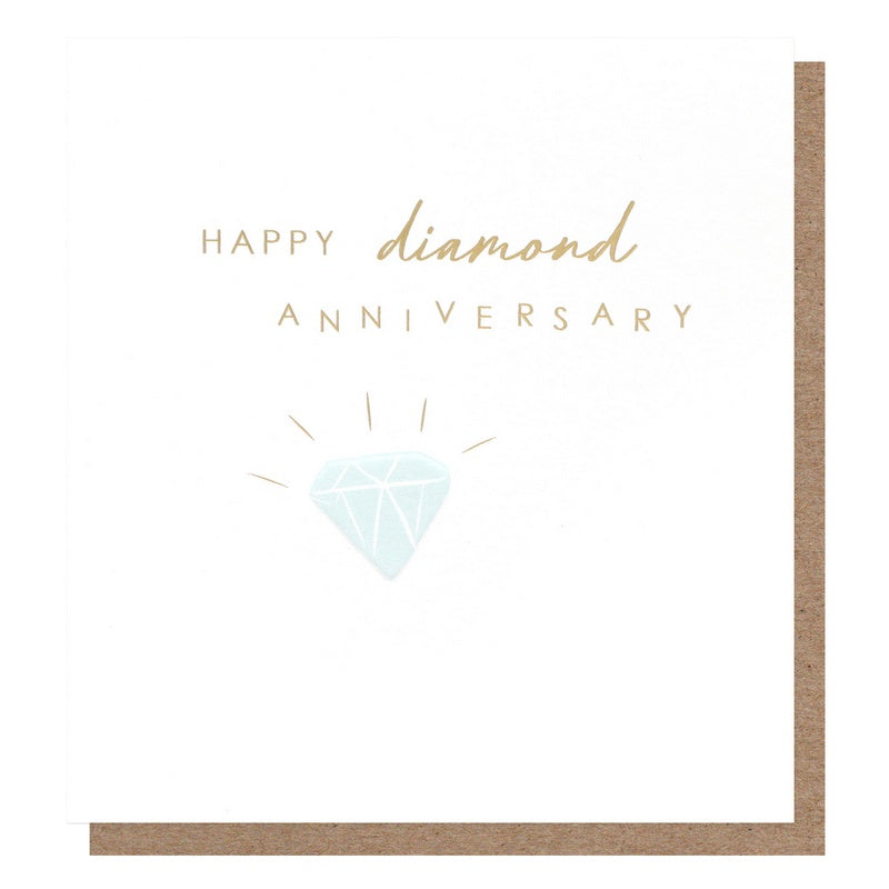 Caroline Gardner Greetings Card Happy Diamond Anniversary TNC023 front