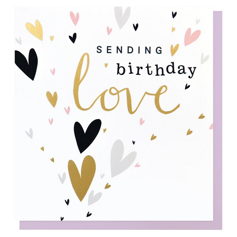 Sending Birthday Love Hearts