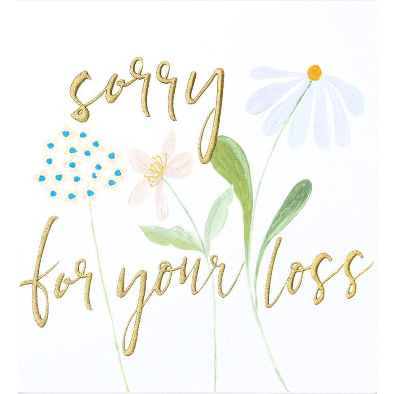 Caroline Gardner Greetings Card Sorry For Your Loss QUI019 front