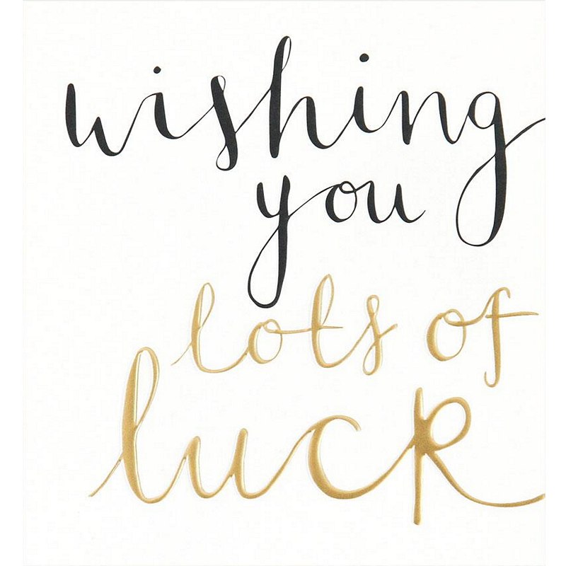 Caroline Gardner Greetings Card Wishing You Lots Of Luck OFF022 front