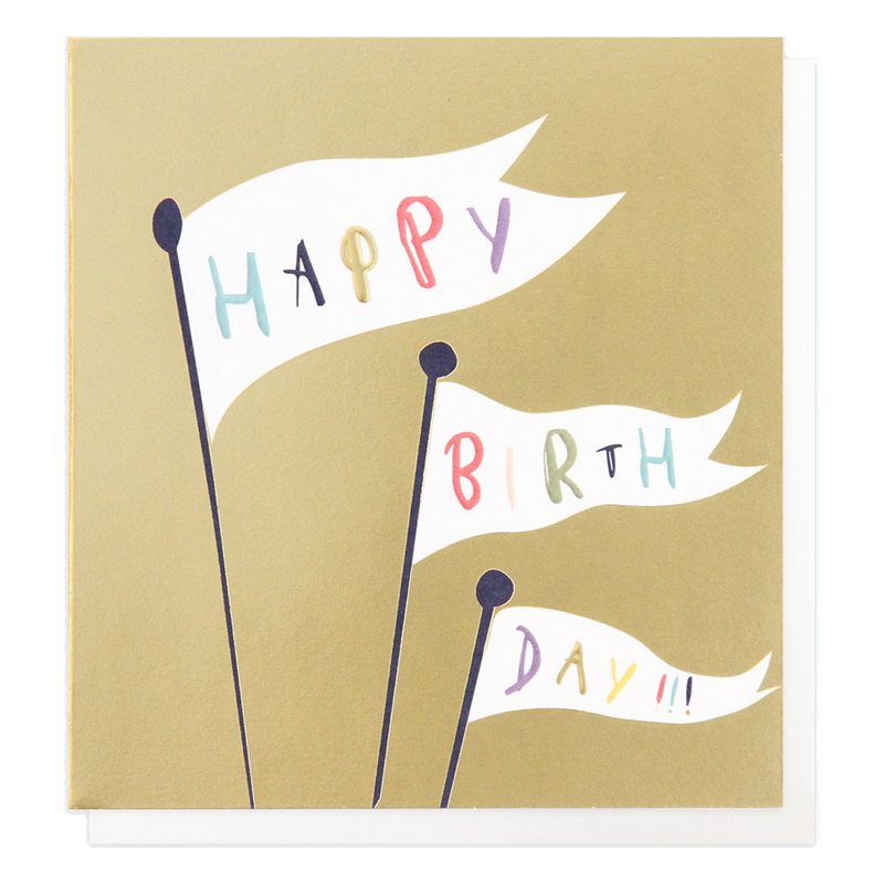 Caroline Gardner Happy Birthday Flags SRD018 front