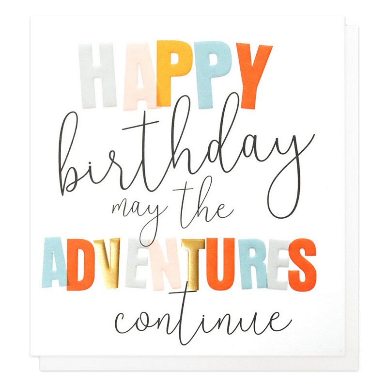 Caroline Gardner Happy Birthday May The Adventures Continue RIS010 front