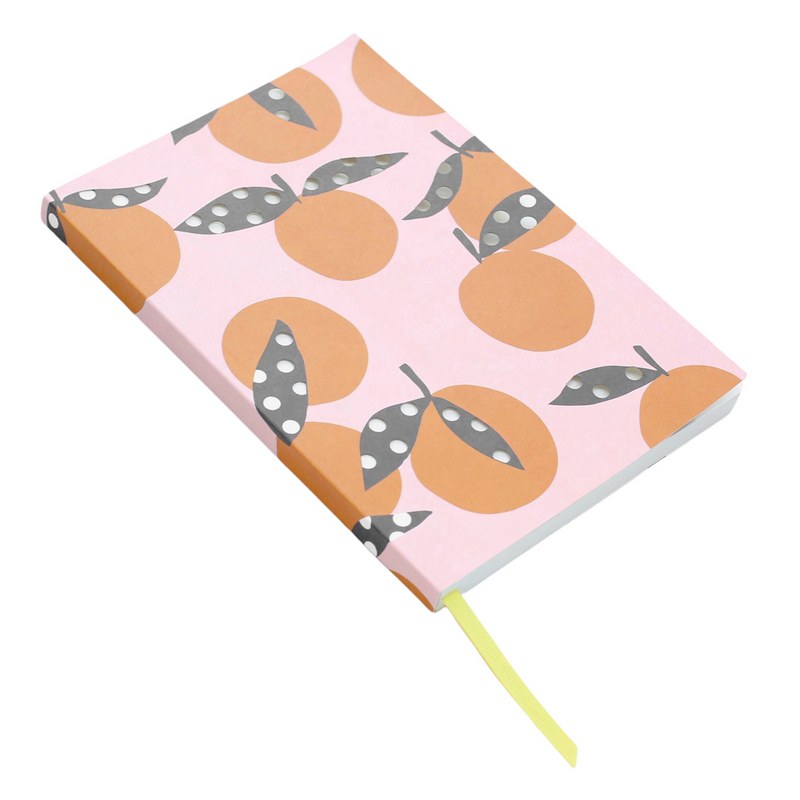 Caroline Gardner Oranges Cut-out A5 Notebook SBN100 side