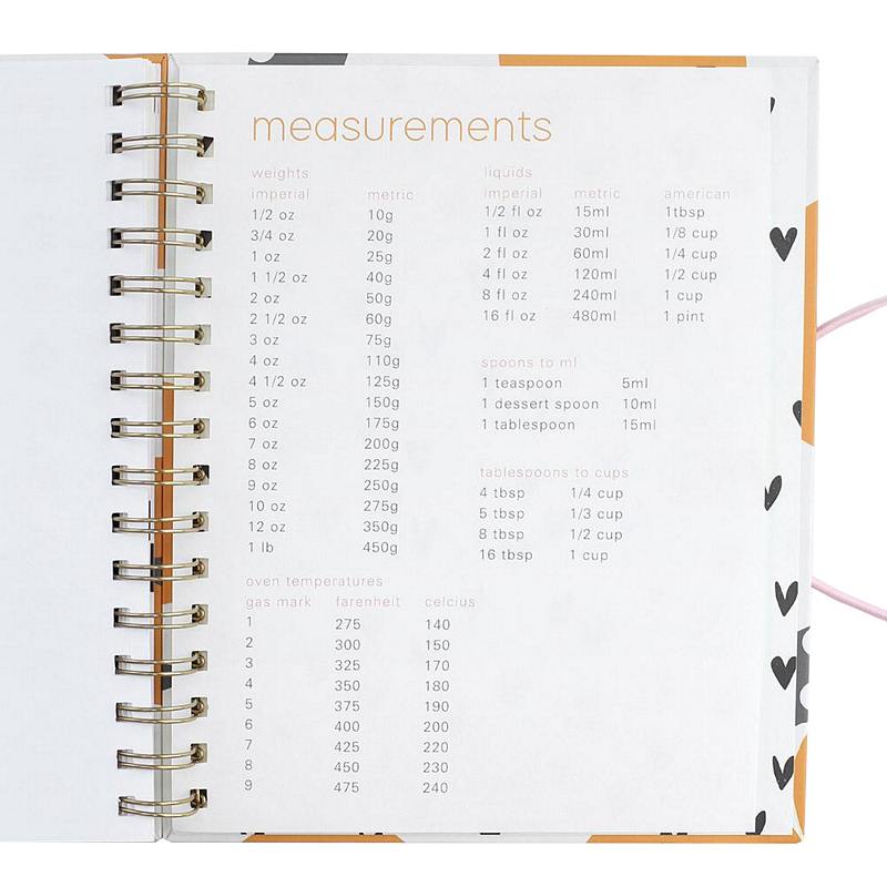 Caroline Gardner Oranges Recipe Planner Food Journal FOD102 inside 2