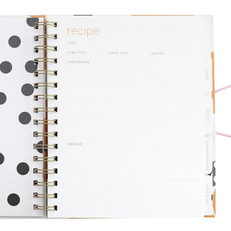 Caroline Gardner Oranges Recipe Planner Food Journal FOD102 inside 3