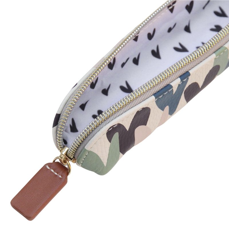 Caroline Gardner Pencil Case Falling Hearts EPC126 open