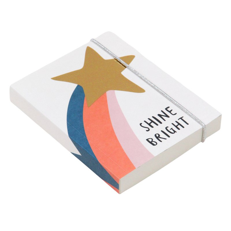 Caroline Gardner Small Chunky Notebook Star SCB113 side