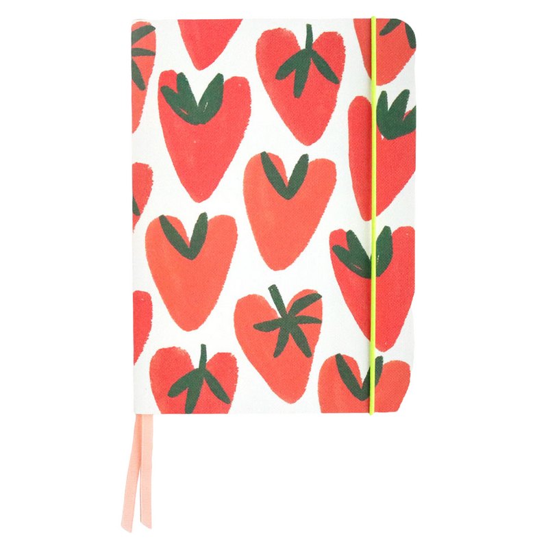 Caroline Gardner Strawberry Hearts A5 Notebook AFN115 front