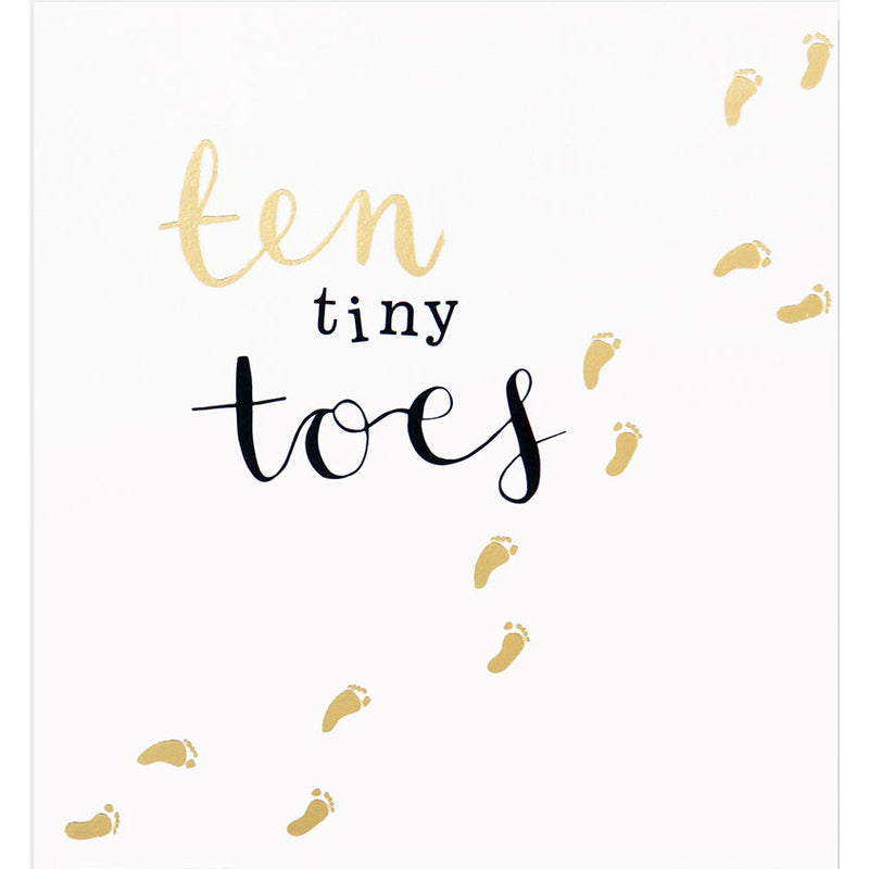 Ten Tiny Toes New Baby Card
