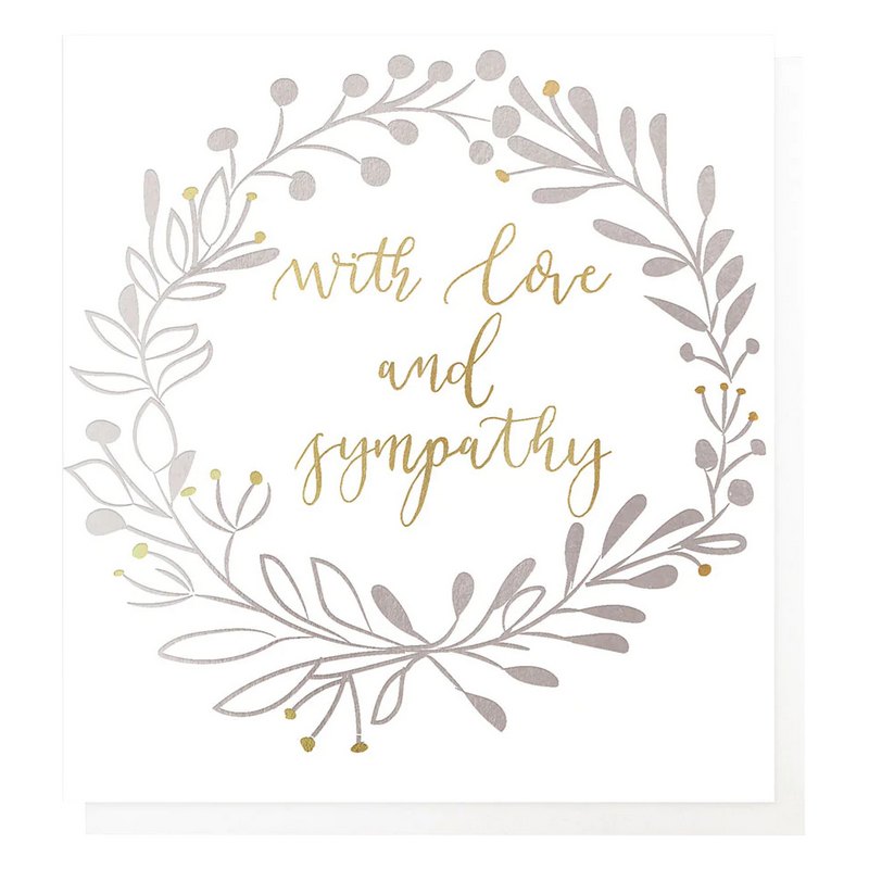 Caroline Gardner With Love And Sympathy Card SYM008 front