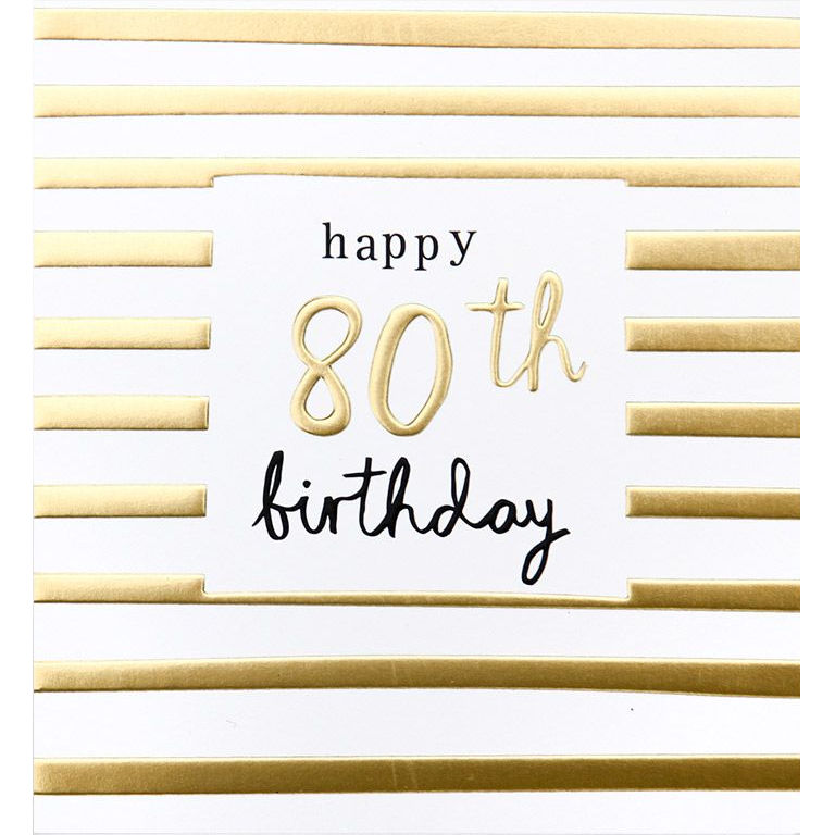 Caroline Gardner hey 054 Happy 80th Birthday card