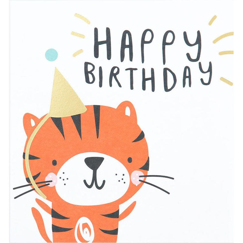 Caroline Gardner pty 001 Child Happy Birthday Tiger Card