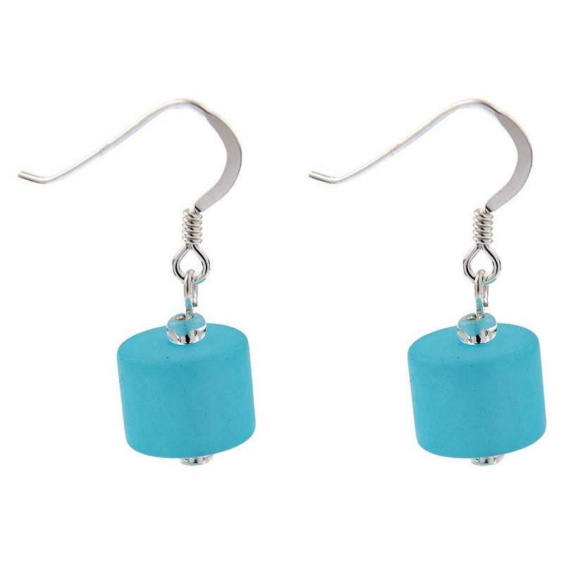 Carrie Elspeth Jewellery Aqua Frosted Earrings EH1647E main