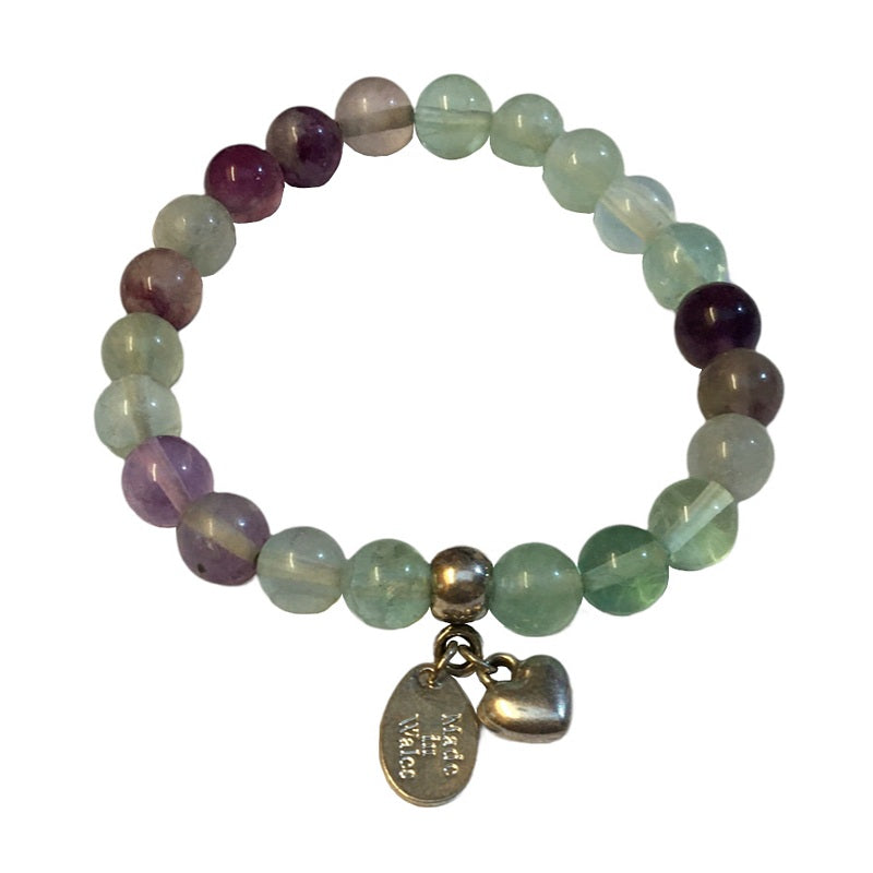 Carrie Elspeth Jewellery Fluorite Gemstone Heart Bracelet BG022 main