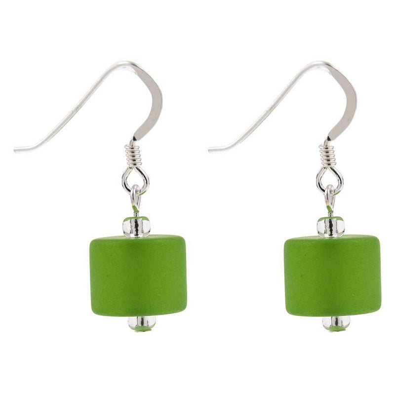 Carrie Elspeth Jewellery Green Frosted Earrings EH1647D main