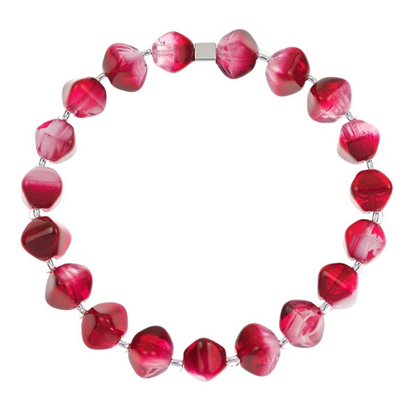 Carrie Elspeth Jewellery Magenta Wisps Bracelet B1826 flat